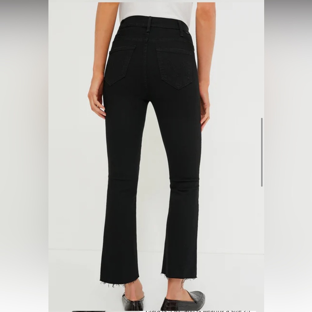 MOTHER Black Flare Jeans